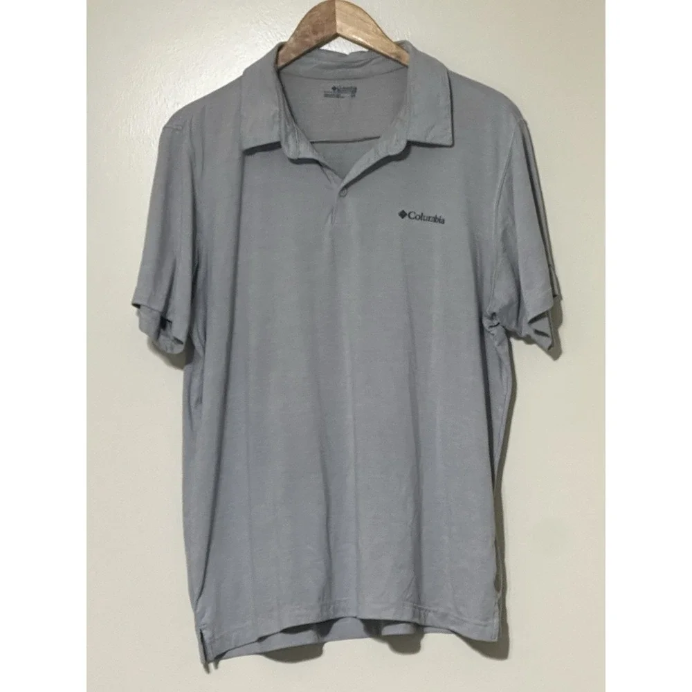 Columbia Men's Omni Shade  Short Sleeve‎ Utilizer Polo Shirt Size Large